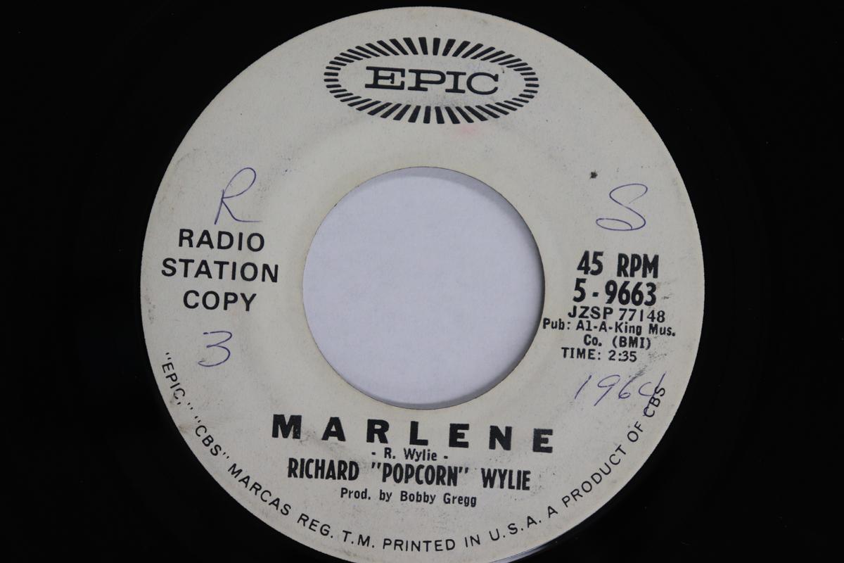 

7inch Record RICHARD POPCORN WYLIE - Marlene / Do You Still Care For Me 59663PROMO EPIC 1964 US Soul/Funk Used