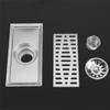 Rectangle Shower Drain Stainless Steel Tile Insert Drain Modern Floor Drain  Laundry Room