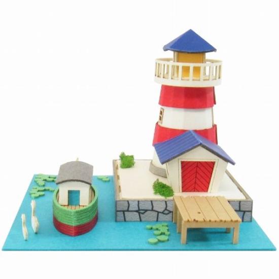 Sankei Miniature Art Mini Lighthouse and Canal Boat MP05-08