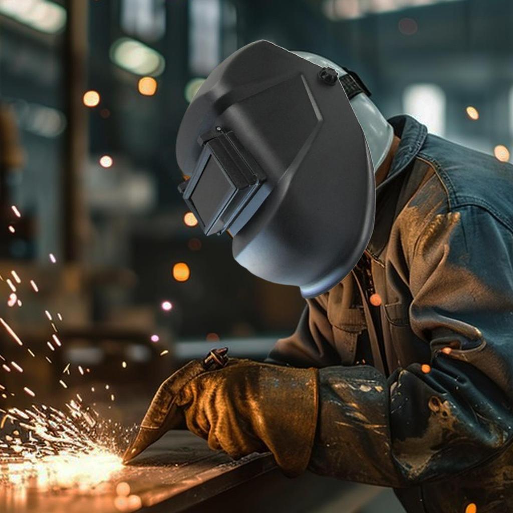 Maschera per Saldatura Traspirante Casco Auto-oscurante Strumento per Saldatura Per Riparazioni Domestiche Officina Costruzioni Industriali Manutenzione