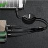 3 In 1 Car Fast Charging Cable Type C USB Phone Charger For JEEP GrandCherokee Liberty Renegade Compass Wrangler Accessories Key AKV1