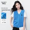 Sllsky Women's Knitted Vest Cardigan