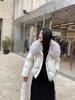 Yuyan winter light luxury fox big fur collar warm white duck down short down jacket women