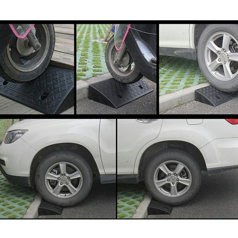 1PCS-Rubber Kerb Ramp Threshold Bridge Tracks Ramps For Driveway Sidewalk 30mm Height For Cars Going Uphill Tool Parts