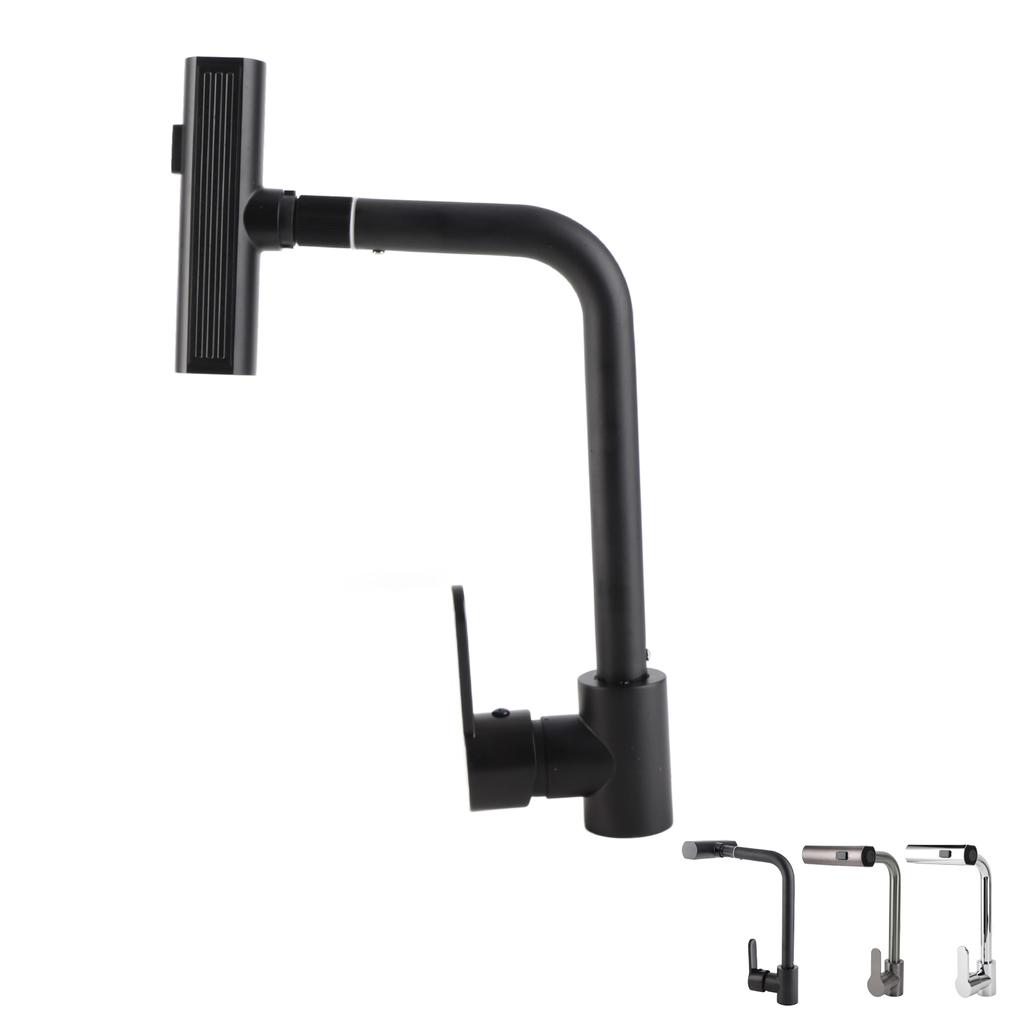 Sink Faucet Rotatable 3 Function Sprayer Single Handle Hot Cold Water Kitchen Faucet for Home Single Handle Kitchen Faucet