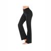 Women's Mid Rise Bootcut Long Yoga Pants Relaxed Fit Casual Sport Wide Leg Trousers