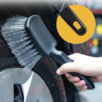 Tire Cleaner Brush Tire Brush For Car Detailing No Scratch Long Bristle Scrubber Detailing Tools Cleaning Supplies For Auto