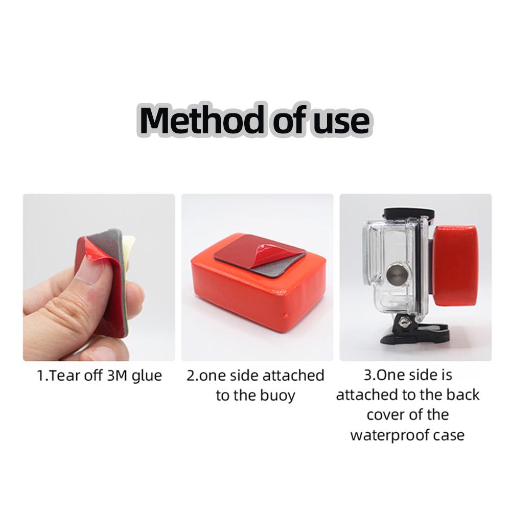 Anti-Sink Float Sponge with Adhesive For GoPro Hero 13 12 11 10 9 AKASO SJCAM SJ4000 Insta360 DJI OSMO Action Camera Accessories
