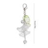 Flower Leaf Keychain Unique Blossom Keyring Fashionable Floral Keychains Jewelry