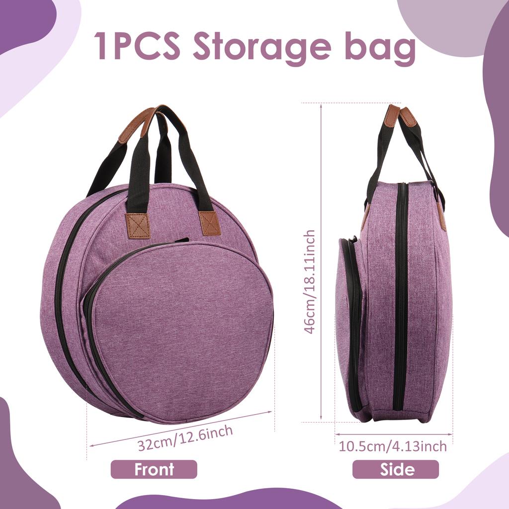 Embroidery Kit Organizer Bag Multi-Layer Oxford Craft Storage for Cross Stitch Threads Sewing Accessories Hoops Needlework Tools