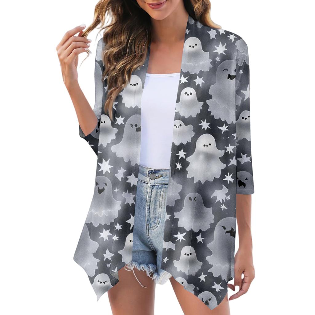 Women's Fashion Casual Cozy Halloween Cardigan Jacket