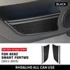 Ekte Mykt Karbonfiber for Mercedes Benz Smart 451 Fortwo 2011 2012 2013 2014 2015 Side Dør Oppbevaring Klistremerke Dekorasjon Tilbehør
