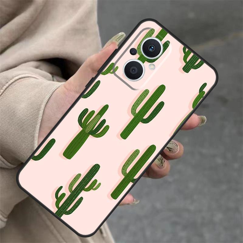 Plant Cactus Case For OPPO Reno 14 10 11 12 13 Pro 11F 12F 13F 14F 7 8 Lite OPPO Find X9 X8 X5 Pro Cover
