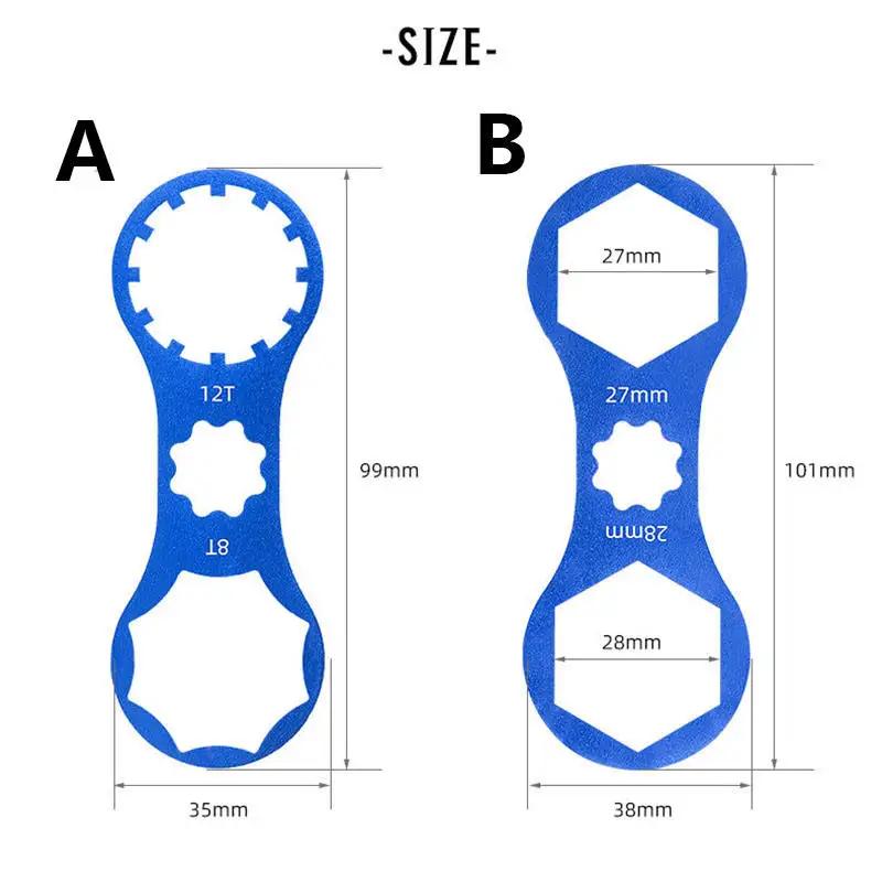 Durable Ultralight Aluminum Front Fork Wrench for Suntour XCM/XCR/XCT/RST Mountain Bike Fork CAP Spanner Disassembly Repair Tool