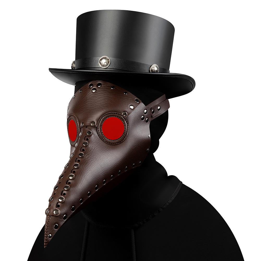 2024 Plague Doctor Bird Mask: Halloween Cosplay Gothic Punk Witch Role-Playing Headgear