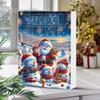 Christmas Countdown Ornaments 2D Acrylic Advent Decoration Snowman Christmas Countdown Ornaments for Tree Branches Windowsills