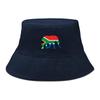 Elephant Flag of South Africa Print Bucket Hat , Patriotic Fisherman Cap Lightweight Fit Summer Fishing Hat