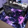 1PC Custom Name "Dark Castle Thunderstorm" Theme Floor Mat Ideal for Living Room, Game Rooms, Office, Bedroom, Floor Mat Playful Design