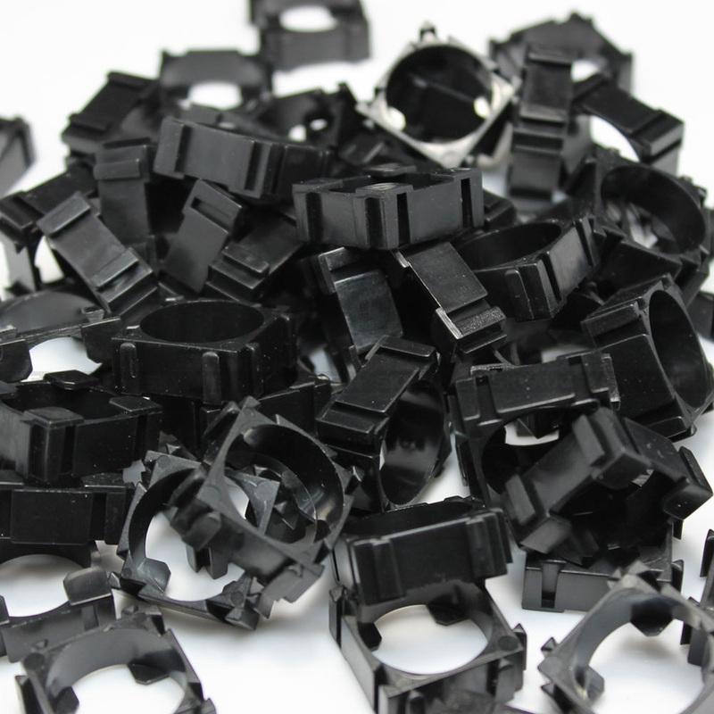 100-500pcs 18650 Lithium Battery Holder Hard Shell Anti Vibration Plastic Battery Bracket Cylindrical Batteries Stand Spacer DIY