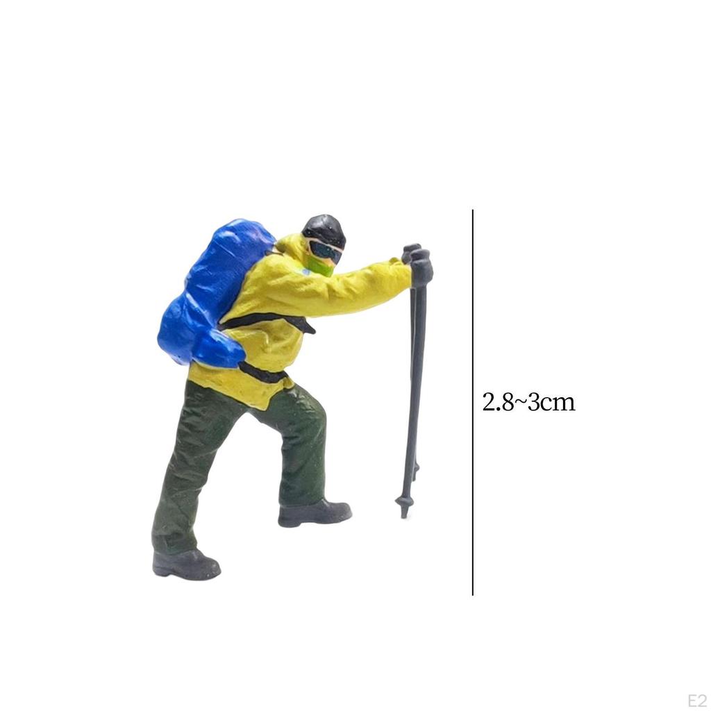 1/64 Climbing People Figures Miniature Model for Sand Table DIY Scene Layout