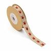 Weihnachtsband aus Baumwolle und Leinen, 1,5 cm, DIY-Zubehör, Band für Weihnachtsgeschenkverpackungen, 4,5 m