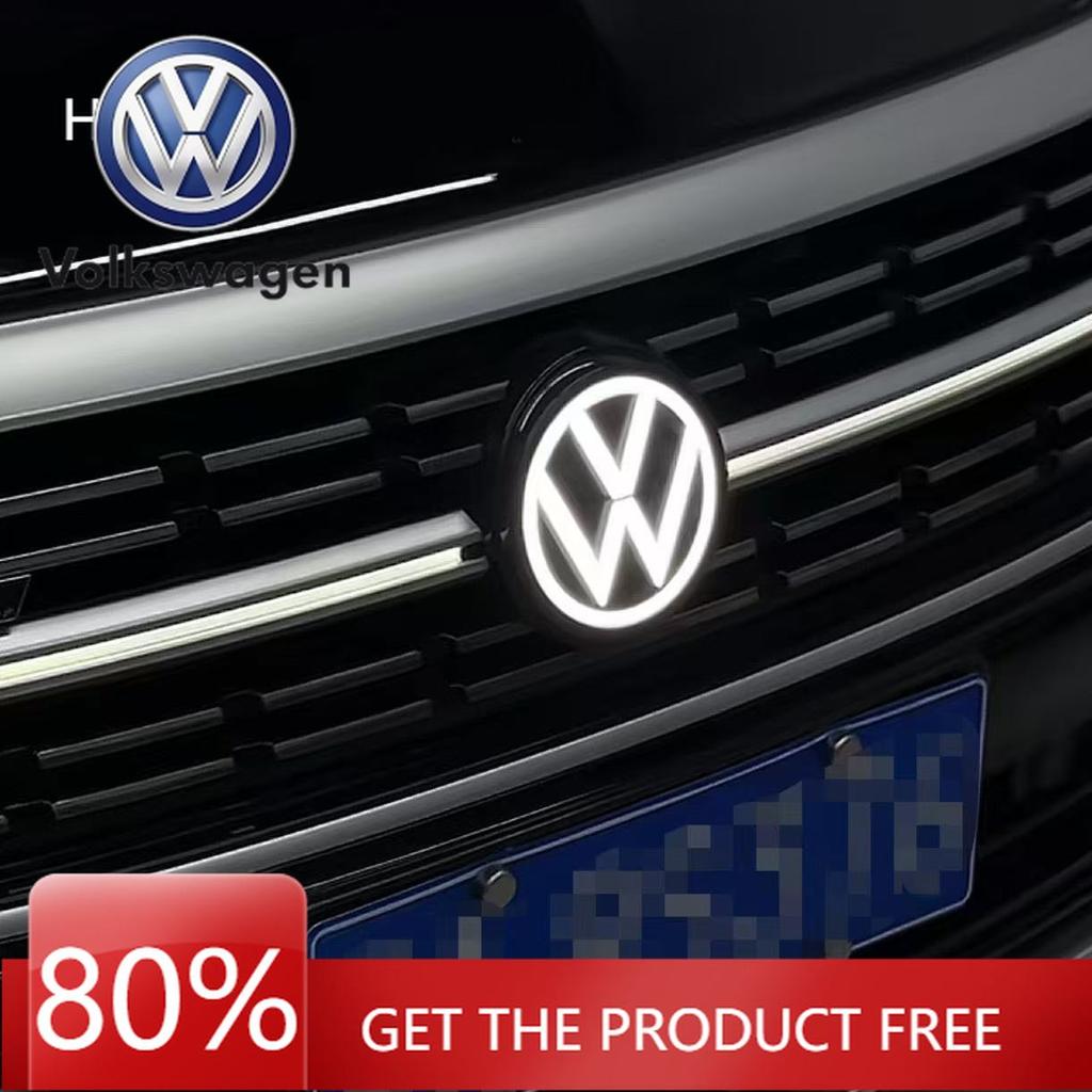 For VOLKSWAGEN VW Sagitar 2019-2025 ACC Front Emblem & LED Rear Badge (Rear badge requires 0.5cm diameter wiring access hole fo