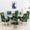 Geometric Printed Stretch Chair Cover For Dining Room Office Banquet Elastic Armchair Protector