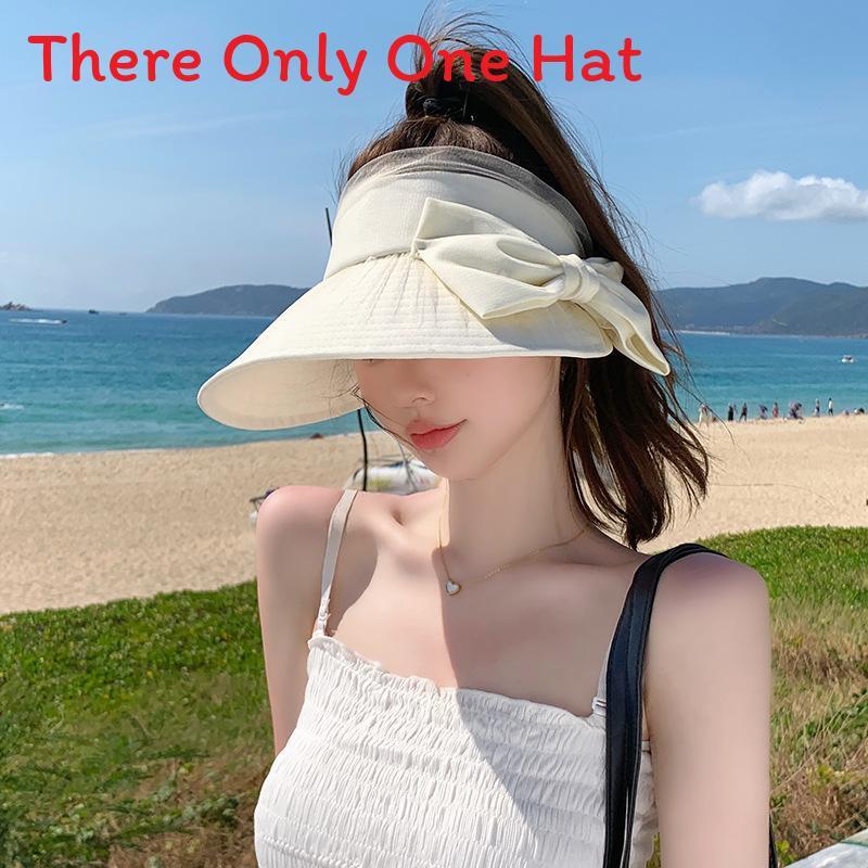 

Summer Mesh Butterfly Bow Sun Hat With Wide Brim For Women Fashion Sun Protection