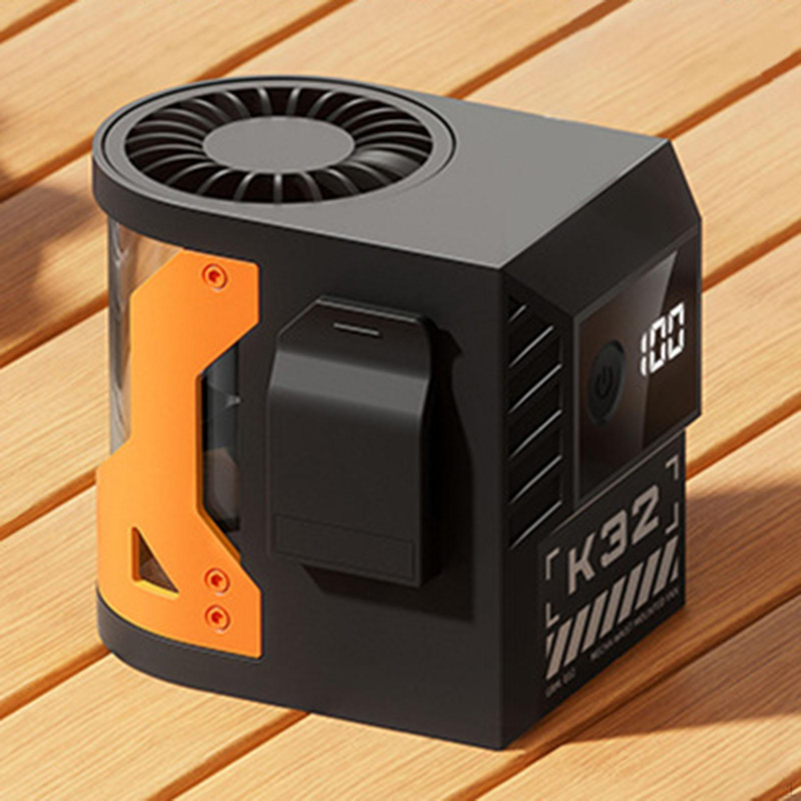 

Поясной подвесной вентилятор Персональный зажим Многофункциональный Компактный Портативный Охлаждающий Носимый Black Blue