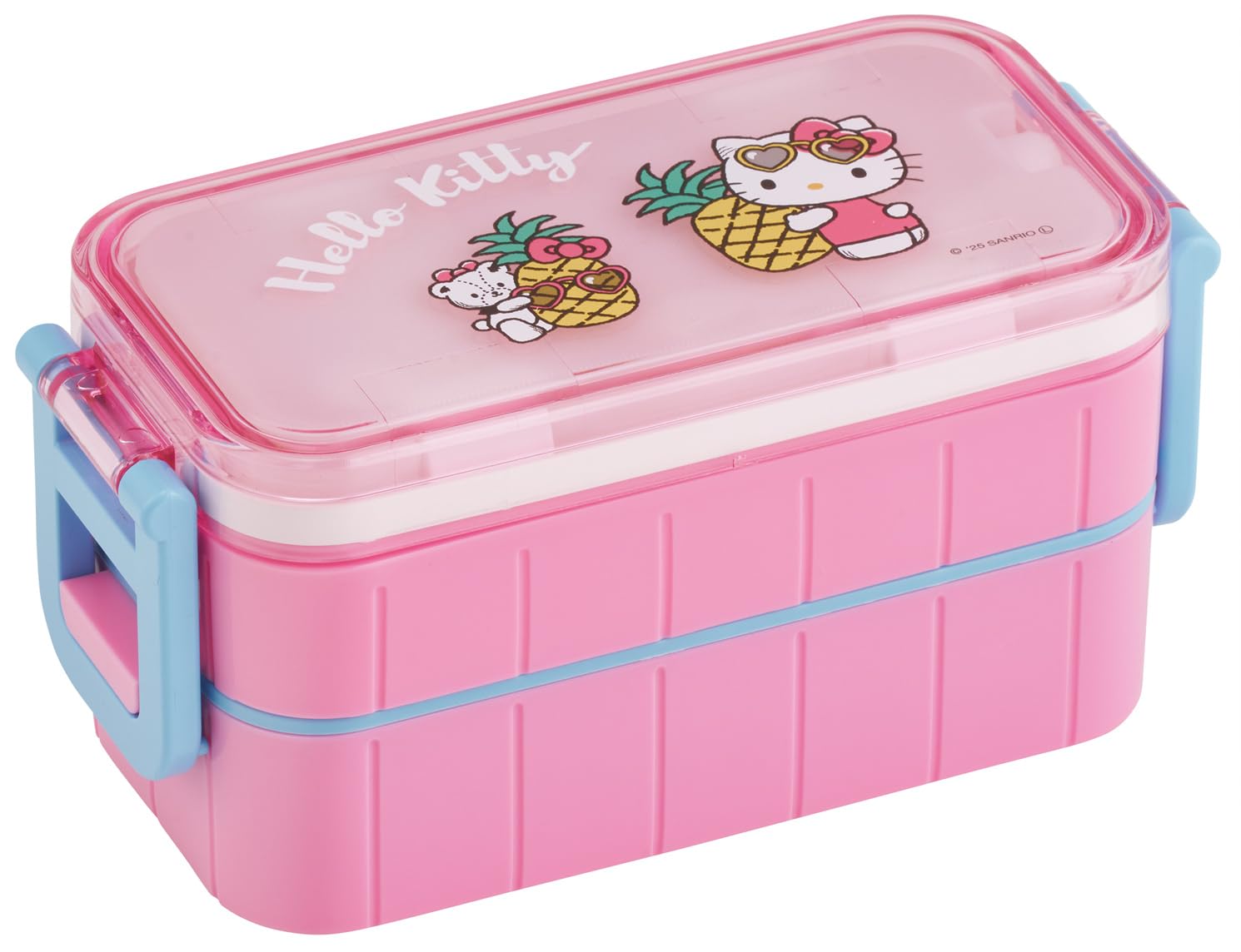 Skater Lunch Box with Ice Made in Sanrio Hello Kitty Pack, 2-Tier, 600ml, Japan, YZW3IC-A