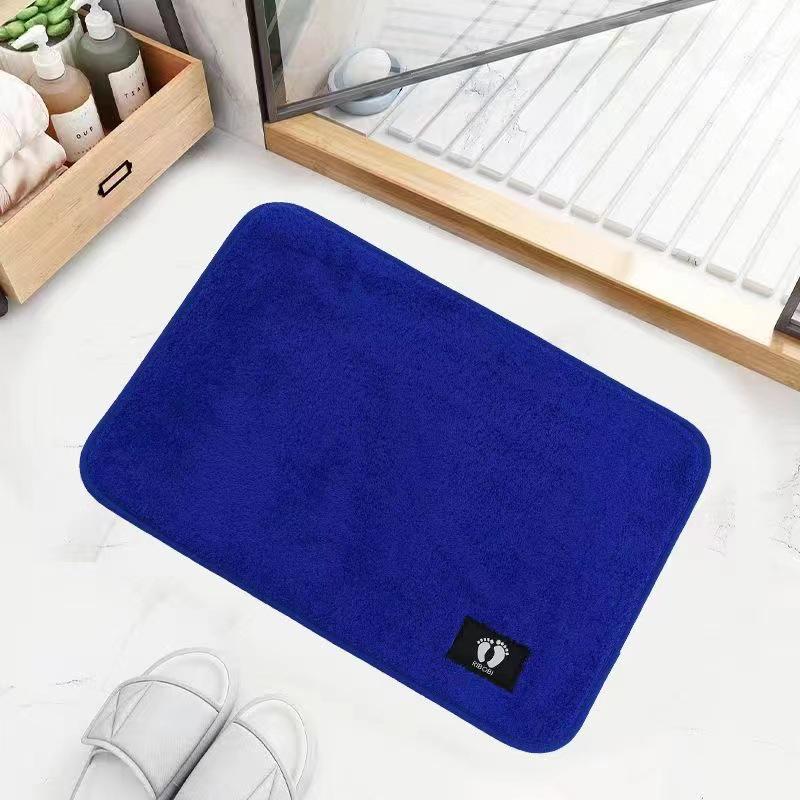 

Коврик для ванной из кораллового флиса, нескользящий, впитывающий, настраиваемый, 40x60 см, полотенце для пола в ванной комнате 40cm*60cm 230g