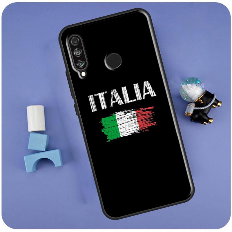 Italian Italy Flag For Huawei Nova Y60 Y61 Y70 Y72 Y73 Y90 Y91 12i 11i 3i 7i 8i 9 10 SE P20 P40 P30 Lite Case