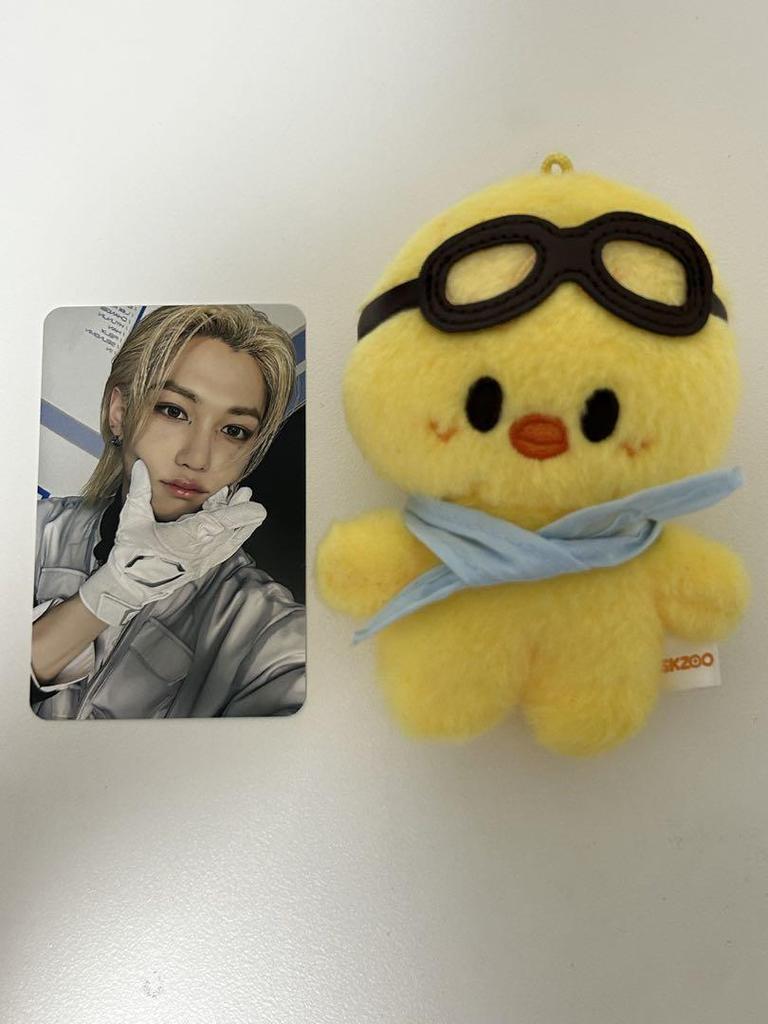 [USED] Straykids Pilot Plush Toy Trading Card Pogari Felix