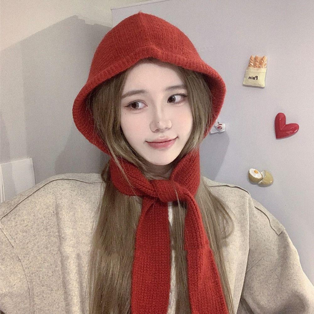 Thickened Winter Hat Cute Bomber Hat Fashion Bucket Hat  for Women