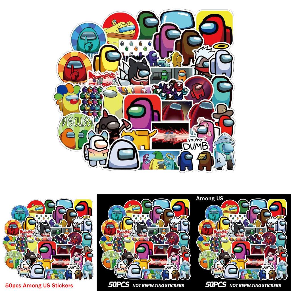 Game 50pcs Stickers Waterproof Pvc Luggage Laptop Mug Bikes Diy Decals