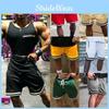 Mens Gyms Fitness Shorts With Breathable Mesh Material For Casual Summer Sports