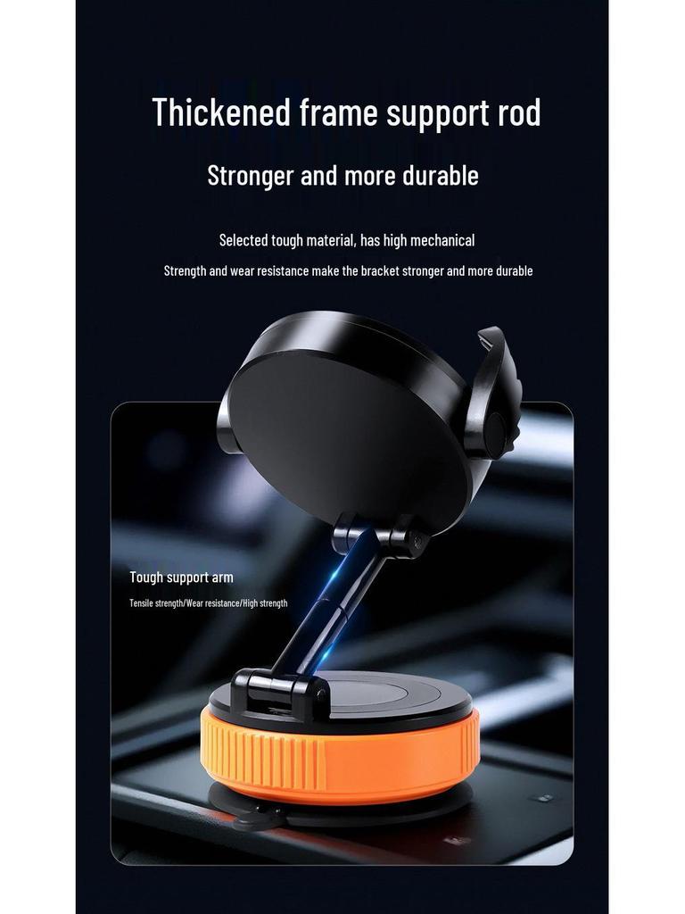 Magnetic Suction Cup Car Phone Holder with Strong Grip for Universal Use