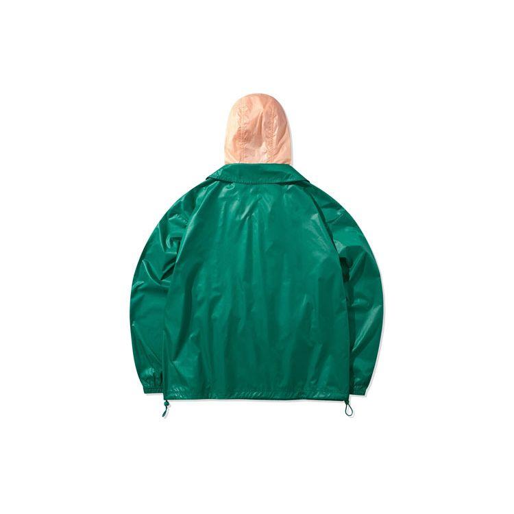 Li Ning Paris Fashion Week Casual Sports Hooded Windbreaker Men Outerwear Green AFDQ253-2