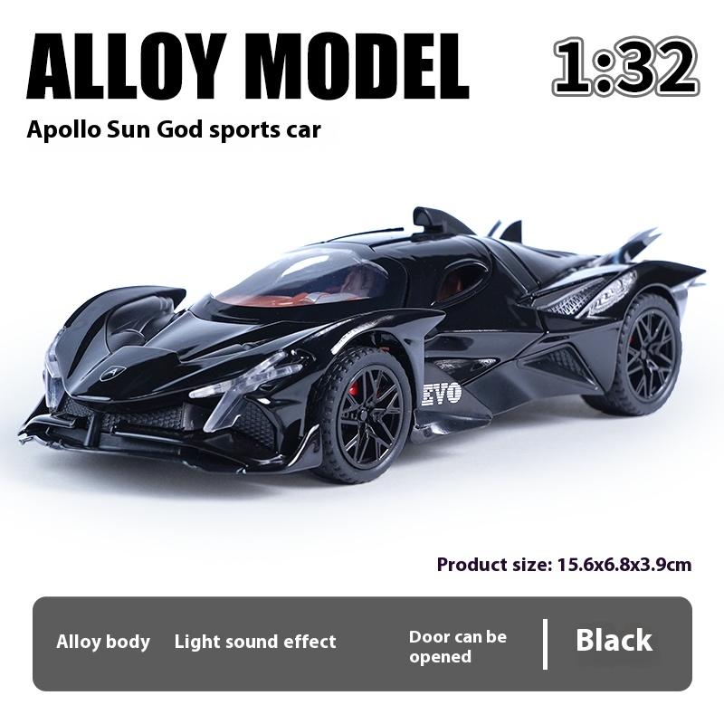 1:32 Scale Apollo EVO Alloy Toy Model - Futuristic Design, Sound & Light Effects, Spring Action - Ideal for Kids' Play