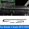 For Mazda 3 M3 Axela - 2024 2025 Carbon Fiber Center Console Dashboard Air Condition Vent Outlet Cover Trim Accessories