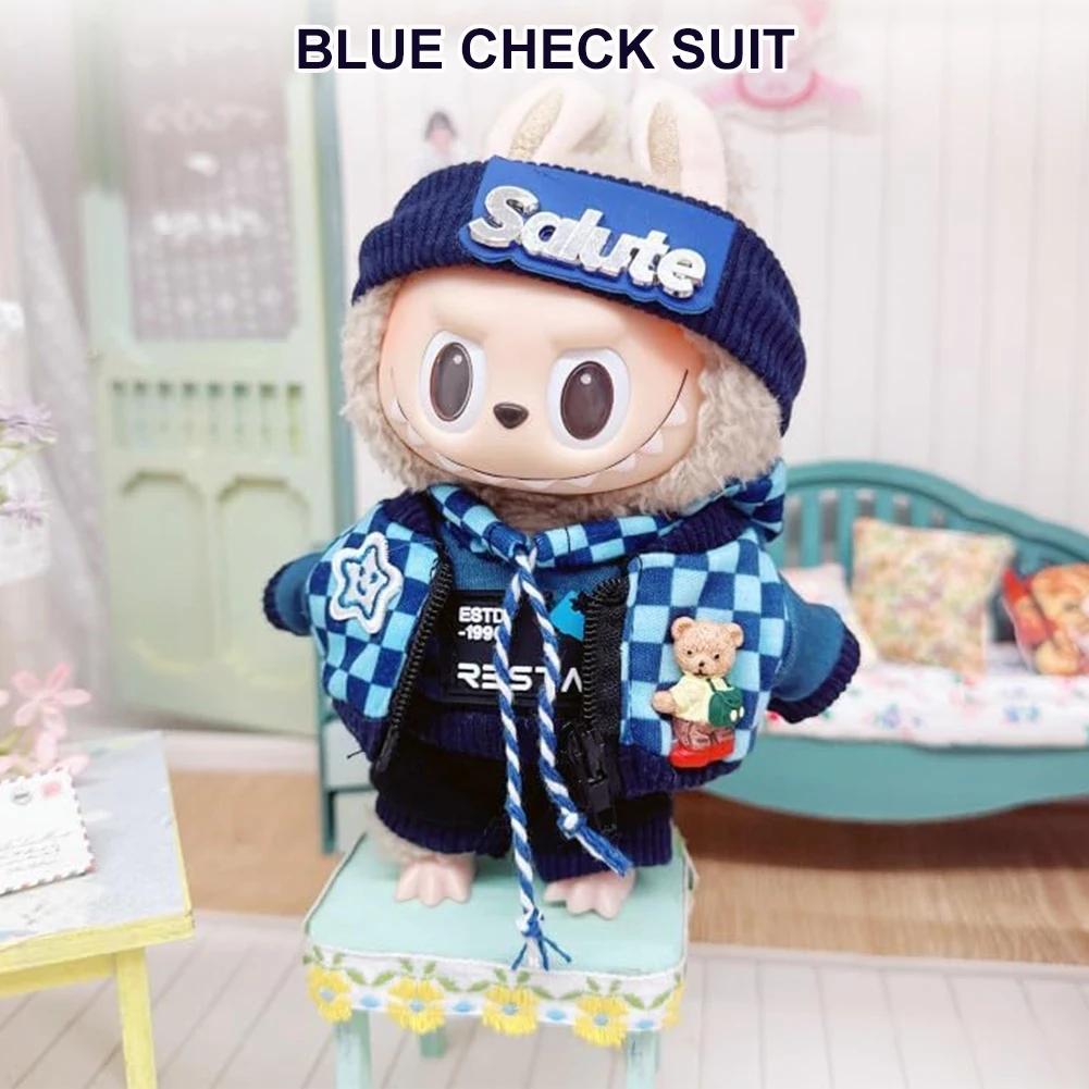 Cute Labubu The Monsters Box Toy Sweetheart Vinyl Doll Kawaii Backpack Pendant Decoration Plush Doll Clothes Gifts