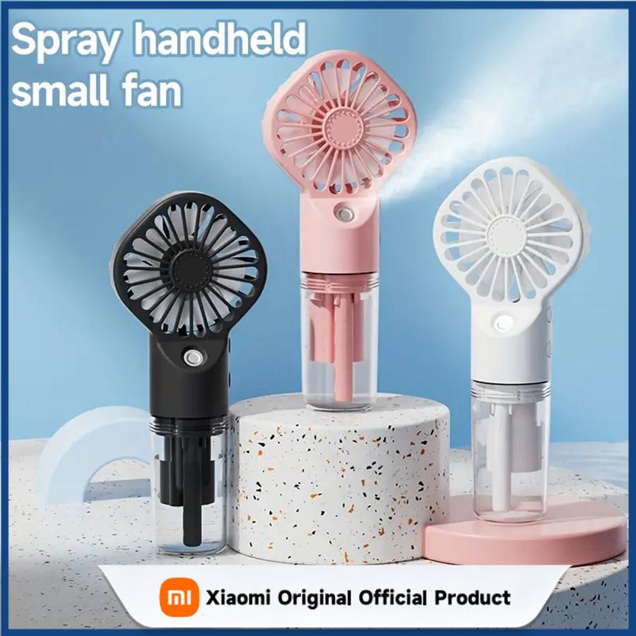 Xiaomi Portable Rechargeable Handheld Spray Fan - USB Rechargeable Mini Humidifier Fan, Suitable for Travel and Outdoor Use