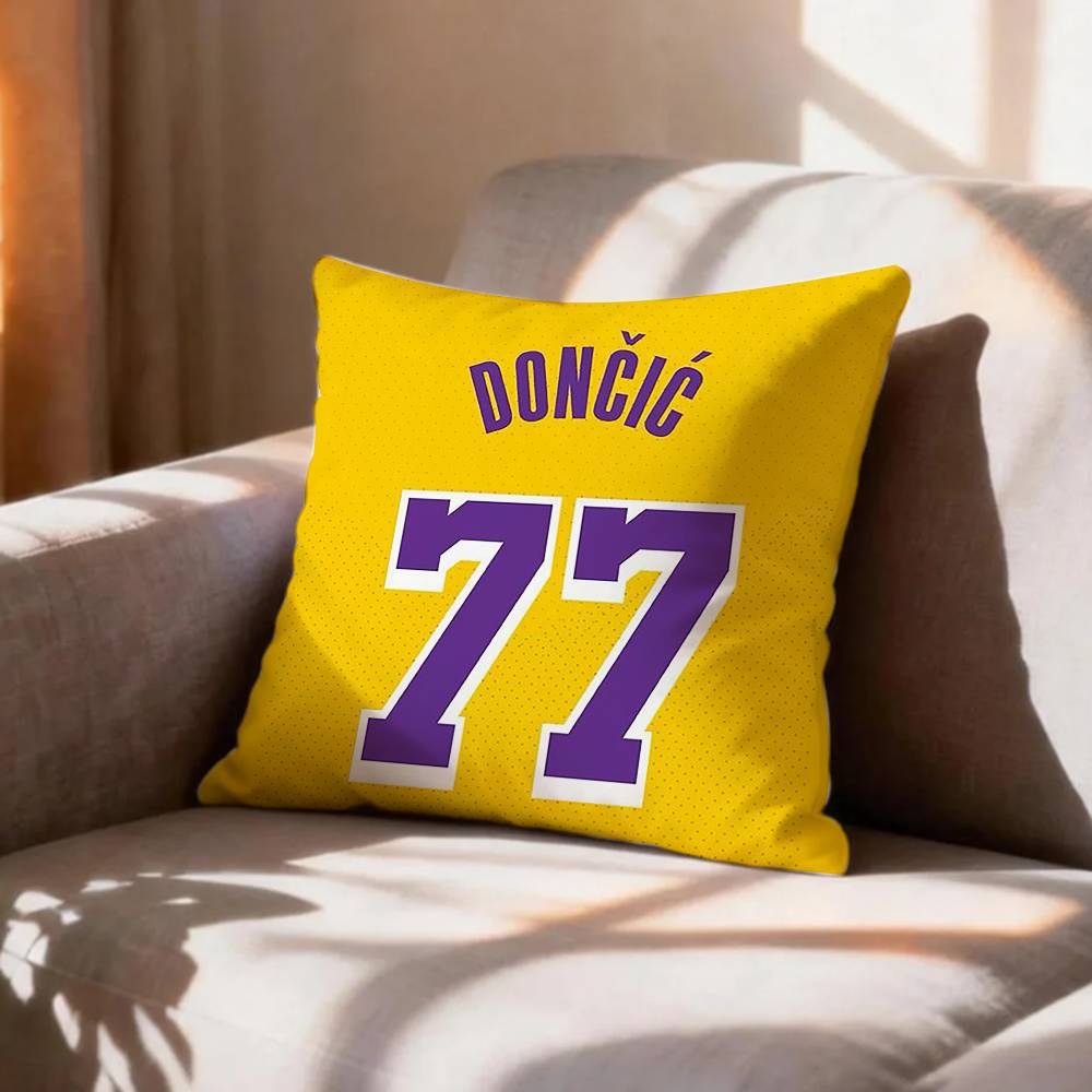 basketball Luka DDoncic Pillow Case Pattern Printed Pillowcase For Living Room Sofa Cushion Cover
