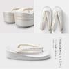Formal Zori Single Saori Obi Fabric LL Suitable for Entrance Graduation Ceremonies Japanese Shoe Size [NISHIORI] Women's Sandals, Pair, Fabric,
