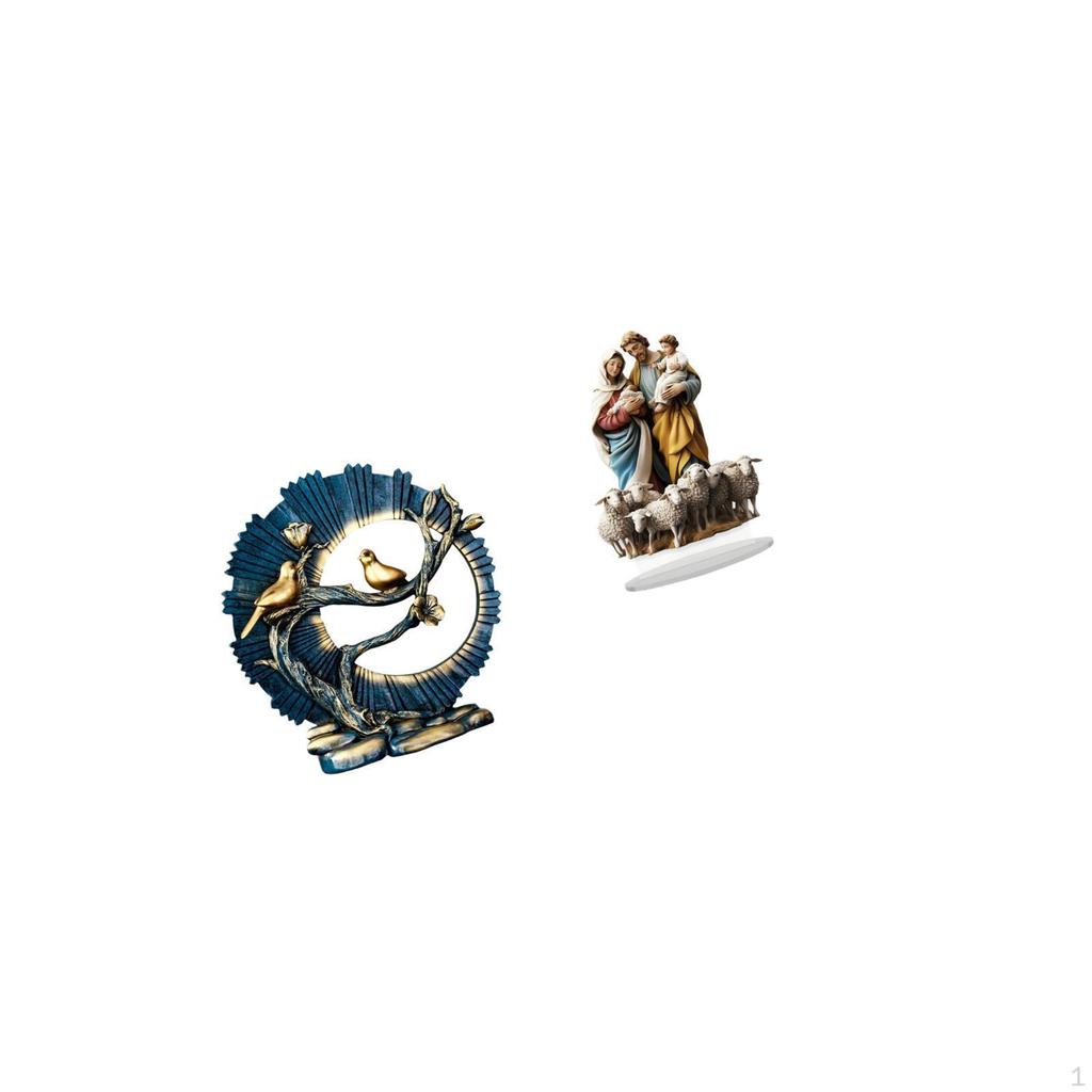 Figurine Craft Knick Knack Resin for House Decorations Bookshelf Living Room Indoor Desk Acrylic