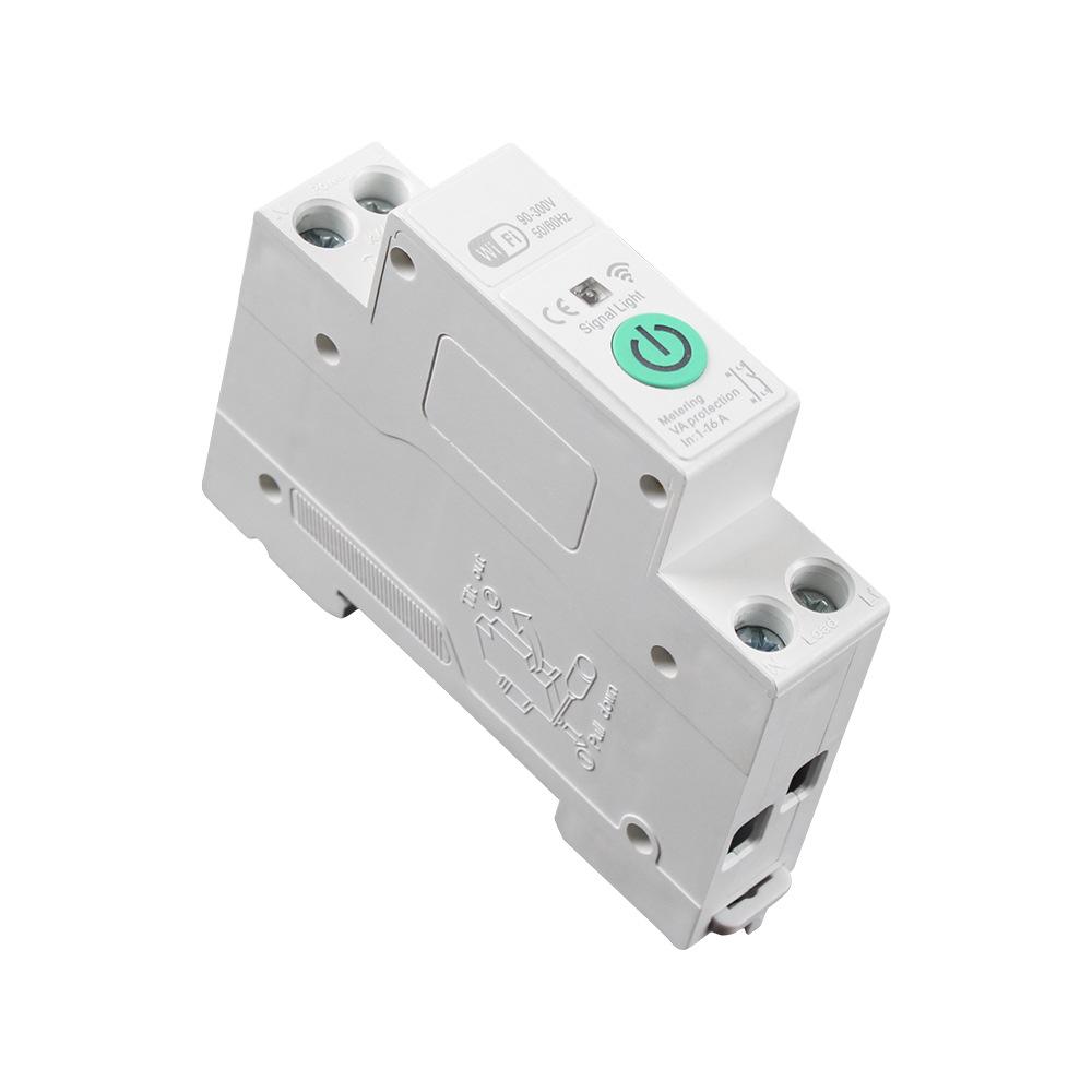 16A Smart WiFi Circuit Breaker with Remote Control, Timer, and Leakage Protection