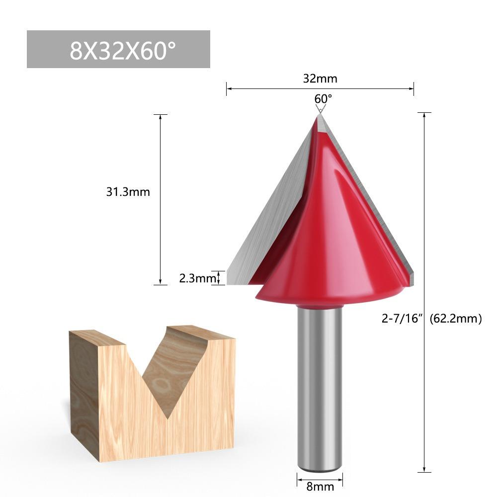 Professional Shank Router Bits Precision CNC-Router Bits Furniture Milling Cutter Woodworking
