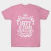 T Shirt Women December 1977 41 Years Of Being Awesome Harajuku Print Kawaii Tshirt Summer Short Sleeve Female T-Shirt Top Tee