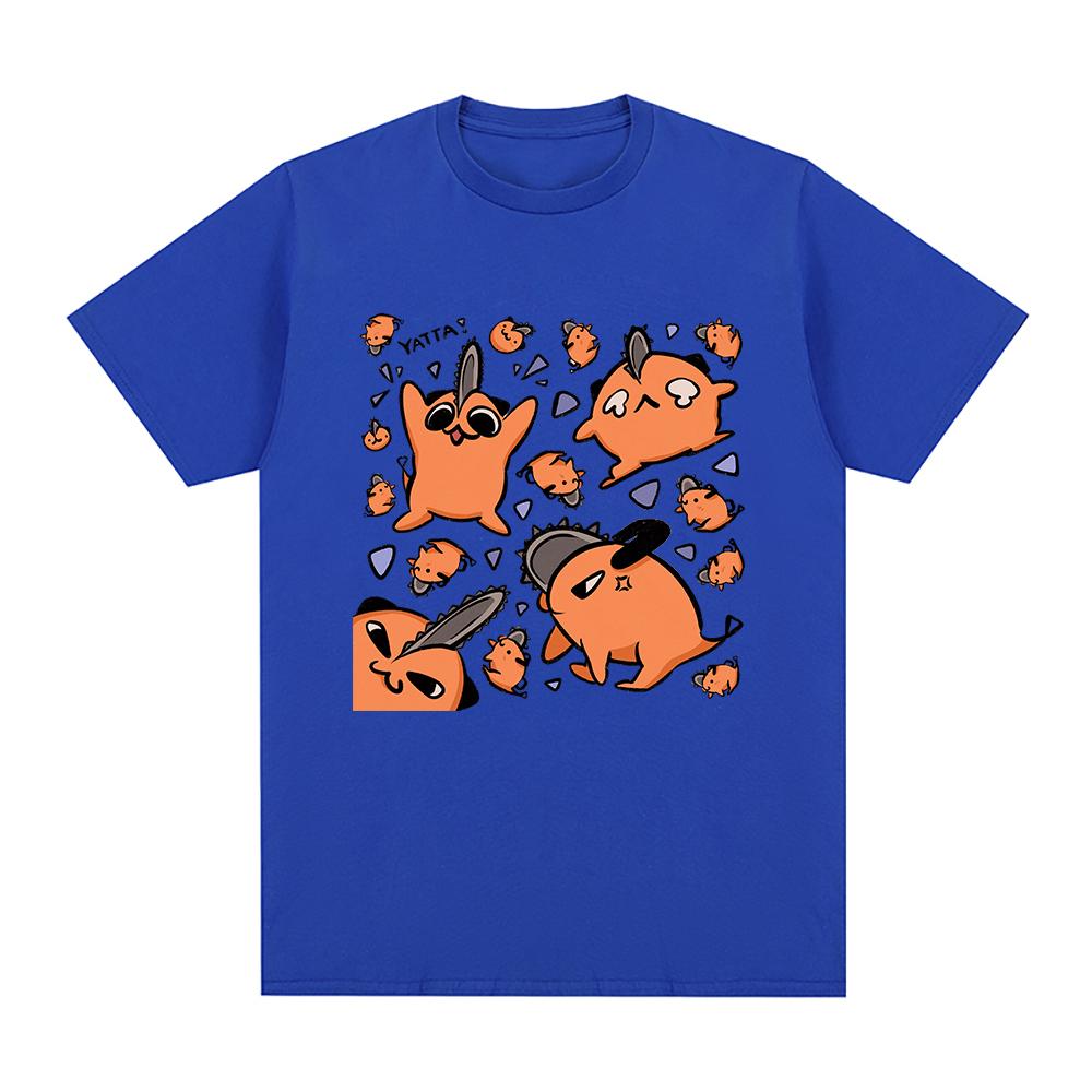 Kettensäge Unisex Pochita T Shirt Unisex Harajuku ästhetische Grafik Kawaii Tshirt Unisex Anime Unisexga Cartoon Streetwear T-Shirts Tops