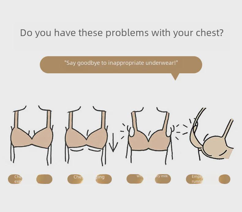 Sutiã acolchoado extra grosso de 5 cm, sem fio, anti-flacidez, levanta e sustenta, ajustável
